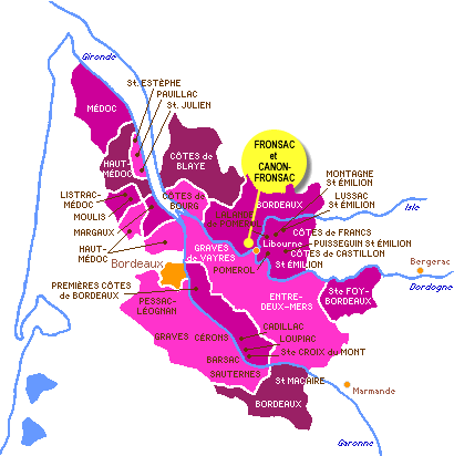 Карта Бордо